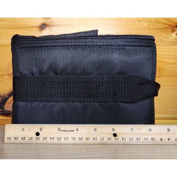 Vintage GEMINI 12 CD Carrying Case Black Nylon Strap Storage Logic 1993 Made USA - Picture 15 of 15